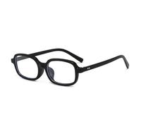ETETGVG Small Rectangle Sunglasses for Women Fashion Men Leopard Color Uv400 Retro Trending Rivetss(Matte Black Clear)