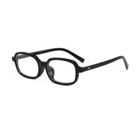 ETETGVG Small Rectangle Sunglasses for Women Fashion Men Leopard Color Uv400 Retro Trending Rivetss(Black Clear)