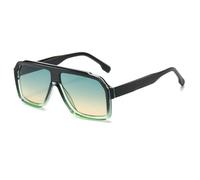 ETETGVG Square Sunglasses Women Double Color Frame Female Shades Men Luxury Sun Glasses UV400 Eyewear,green,one size