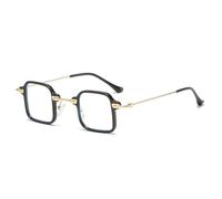 ETETGVG Steampunk Small Sunglasses for Men Fashion Driving Glasses Leopard Punk Uv400(Black Clear)