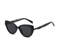 ETETGVG Stylish Trendy Cat Eye Sunglasses for Women Uv400 Eyewear(Black)