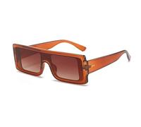 ETETGVG Sunglasses for Woman Men Retro One Piece Outdoors Travel Driving Uv400(Brown Brown)