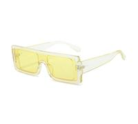 ETETGVG Sunglasses for Woman Men Retro One Piece Outdoors Travel Driving Uv400(Yellow Yellow)