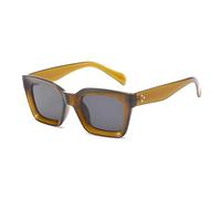 ETETGVG Sunglasses for Women Men Retro Luxury Small Frame Trendy Outdoor Driving Uv400(Green Gray)
