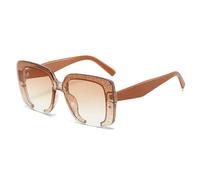ETETGVG Sunglasses for Women Men Vintage Large Frame Lady Outdoors Driving Uv400(Tea Tea)