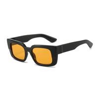 ETETGVG Sunglasses Men for Women Retro Luxury Trendy Small Frame Outdoors Travel Uv400(Black Orange)