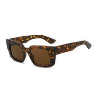 ETETGVG Sunglasses Men for Women Retro Luxury Trendy Small Frame Outdoors Travel Uv400(Leopard Brown)