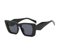ETETGVG Trendy Luxury Cat Eye Sunglasses for Women Men Vintage Traveling Driving Uv400(Black Gray)