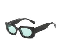 ETETGVG Trendy Luxury Small Sunglasses for Women Men Outdoors Travel Fishing Uv400(Black Green)