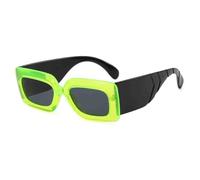 ETETGVG Trendy Punk Snakeskin Sunglasses for Women Men Drive Travel Street Photography Uv400(Black Green Gray)