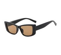 ETETGVG Trendy Small Frame Sexy Cat Eye Sunglasses for Women's Men Summer Drive Travel Uv400(Black Tea)