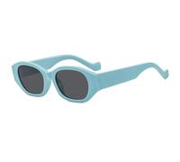ETETGVG Trendy Steampunk Small Frame Sunglasses for Women's Men's Retro Summer Cycling Travel Uv400(Blue Gray)