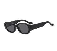 ETETGVG Trendy Steampunk Small Frame Sunglasses for Women's Men's Retro Summer Cycling Travel Uv400(Black Gray)