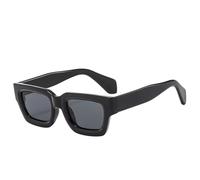 ETETGVG Trendy Sunglasses for Men Women Retro Luxury Outdoors Travel Driving Uv400(Bright Black Gray)