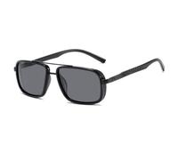 ETETGVG Vintage Sunglasses for Men Fashion Punk Square Sun Glasses Male Luxury Shades Women UV400,C1 Black,One size