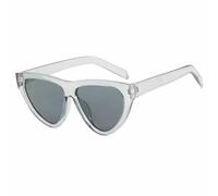 ETETGVG Vintage Triangle Sexy Cat Eye Sunglasses for Women Men Luxury Summer Drive Travel Uv400(Gray Gray)