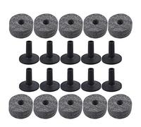 ETFBUY 10pcs 3.9x2.8cm Plastic Drum Cymbal Stand Sleeves & 3.5x1.5cm Cymbal Stand Felt Washer for Cymbal Replacement Accessories