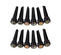 ETFBUY 12pcs Acoustic Guitar Ebony Bridge Pin with Copper Ring H06 Black Compatible With Acoustic Guitar