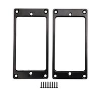 Etfbuy 2Pcs Black Guitar Pickup Frame Humbucker Pickup Mounting Ring Pickup Frame Cover