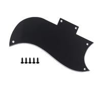 ETFBUY 3 Ply LEFT HANDED Black Pickguard Fits SG Standard Guitar