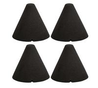 Etfbuy 4pcs Black Electronic Drum Piezo Trigger Foam Cone Musical Instrument Part 1.37x1.45inch