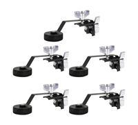 ETFBUY 5pcs Drum Damper Mute Silencer Tone Control Plus Felt Clamp-on Tone Control Muffler for Vintage & Modern Snares Tom