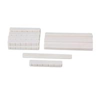 Etfbuy 6 String Bone Bridge Saddle and Nut Made of Real Bone for Acoustic Guitar Set of 10