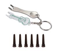 ETFBUY 6pcs Rosewood Acoustic Guitar Bridge Pins Pegs with Steel Guitar String Peg Removal Extractor & Acrylic Bridge Pin Puller Pack of 2