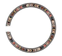 Etfbuy B-77 Acoustic Guitar Rosewood Rosette Inlaid Rosette for Classical Guitar