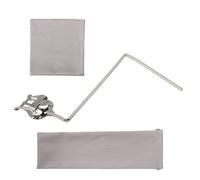 ETFBUY Silver Euphonium Marching Clamp-On Sheet Clip Lyre Accessary 4x4mm Holder Musical Part