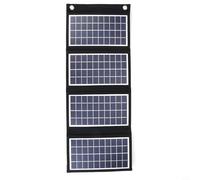 ETFE-Laminated Foldable Solar Panel 20W 15W 10W Dual USB 5V Output for Reliable in Rainy or Dusty Conditions (4 fold)