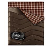 ETGLCOZY Double Sleeping Bags for Adults Kids Camping, Lightweight Compact 2 Person Sleeping Bag for All Season Hiking Backpacking, Waterproof with Compression Sack