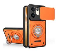 ETGOKJM For Vivo V60E Case, Shockproof Phone Cover with Built-in Kickstand & Slide Camera Protector, Heavy Duty Drop Resistant Full Body Protective