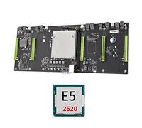 ETH79-X5B BTC Mining Motherboard with E5 2620 CPU LGA2011 80mm PCIE 16X SATA2+MSATA with VGA Interface Support DDR3 RAM