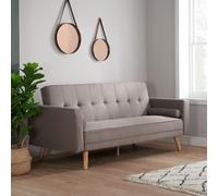 Ethan Click Clack Sofa Bed - 3 Seater - Grey Fabric