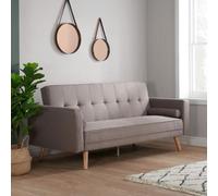 Ethan Grey Fabric 3 Seater Click Clack Sofa Bed