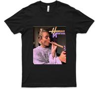 Ethan Peters Hannah Montana Shirt Harajuku Hipster Streetwear Women Men Fashion Trend Short-Sleev Tops Ropa Hombre Oversized Tee Black M