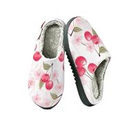 Ethebre Cherry Fruit Cherry blossoms House Slippers for Women Men 9.5-10.5