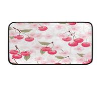 Ethebre Cherry Fruit Cherry blossoms Kitchen Rug Mat 99x51 cm