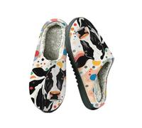 Ethebre Colorful Spotted Cow House Slippers for Women Men 8.5-9