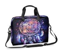 Ethebre Cosmic Starry Sky Dream Catcher Laptop Bag 16 Inch Laptop Computer Briefcase with Shoulder Strap Business Messenger Bag Travel Work Laptop Case with Multiple Pockets for Men Women