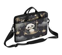 Ethebre Cute Panda Starry Sky Laptop Bag 15 Inch Laptop Sleeve Computer Bag with Shoulder Strap Slim Business Briefcase for Women Men Messenger Bag Laptop Case for Work Office Travel