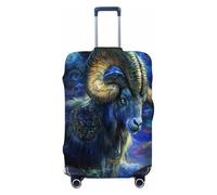 Ethebre Fantasy Sheep Cosmic Space Elastic Luggage Covers, Protective Suitcase Cover Dustproof Scratch Resistant Stretch Luggage Protector for Business Trip Travel, L for 25-28 in Suitcases
