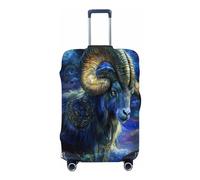 Ethebre Fantasy Sheep Cosmic Space Elastic Luggage Covers, Protective Suitcase Cover Dustproof Scratch Resistant Stretch Luggage Protector for Business Trip Travel, M for 22-24 in Suitcases