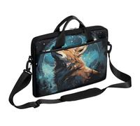 Ethebre Fox Starry Sky Forest Laptop Bag 15 Inch Laptop Sleeve Computer Bag with Shoulder Strap Slim Business Briefcase for Women Men Messenger Bag Laptop Case for Work Office Travel