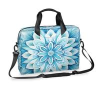 Ethebre Mandala Lotus Print Laptop Bag 16 Inch Laptop Computer Briefcase with Shoulder Strap Business Messenger Bag Travel Work Laptop Case with Multiple Pockets for Men Women