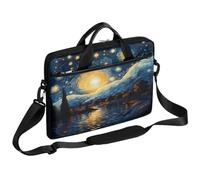 Ethebre Oil Painting Starry Sky Laptop Bag 15 Inch Laptop Sleeve Computer Bag with Shoulder Strap Slim Business Briefcase for Women Men Messenger Bag Laptop Case for Work Office Travel