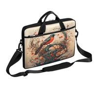 Ethebre Retro Bird Abstract Tree Laptop Bag 15 Inch Laptop Sleeve Computer Bag with Shoulder Strap Slim Business Briefcase for Women Men Messenger Bag Laptop Case for Work Office Travel