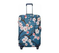 Ethebre Retro Japanese Cherry Blossoms Elastic Luggage Covers, Protective Suitcase Cover Dustproof Scratch Resistant Stretch Luggage Protector for Business Trip Travel, S for 18-21 in Suitcases