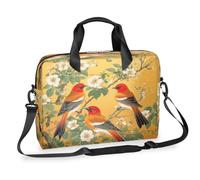 Ethebre Retro Magpie Tree Branch Laptop Bag 16 Inch Laptop Computer Briefcase with Shoulder Strap Business Messenger Bag Travel Work Laptop Case with Multiple Pockets for Men Women